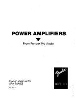 Fender SPA-13000-PowerAmplifiers - Owners Manual